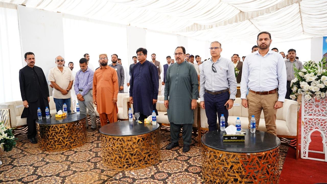 NGC representatives and guests at the Jamshoro groundbreaking ceremony.